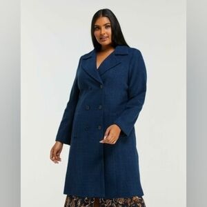ESTELLE Fleet Double Breasted Coat NWT